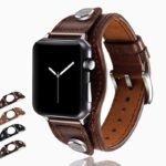 Cuff wrap Bracelets Leather Band Silver Buckle I Bracelet 7 6 5